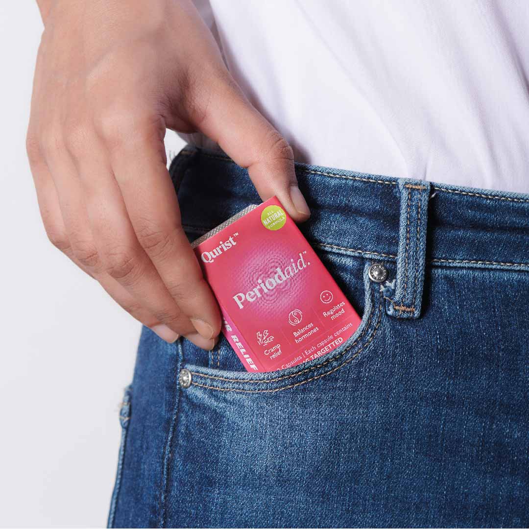 Qurist PeriodAid Capsule Mini Pack, CBD for Menstrual Migraine Relief #Size_Mini - 2 pills