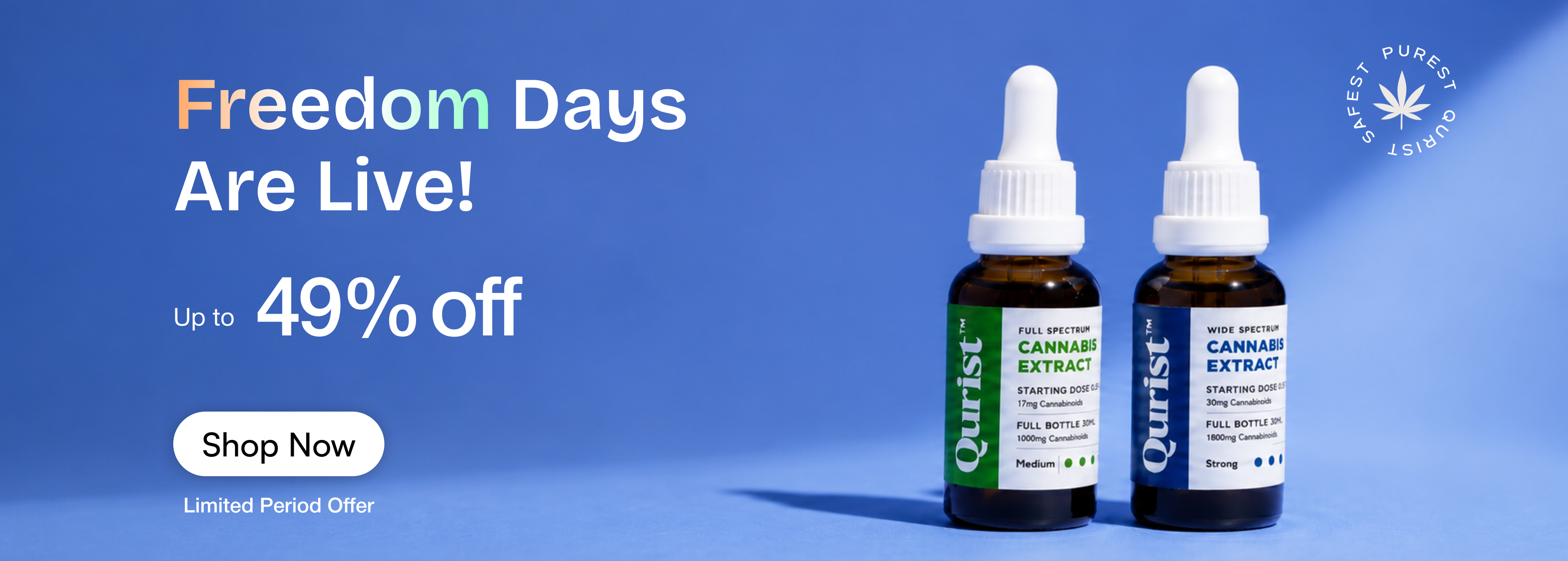 Qurist Freedom Days sale, up to 49% off